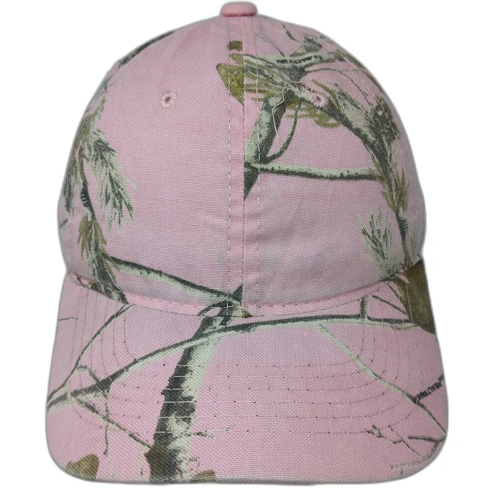 Realtree Pink Camo Baseball Cap Hat One Size Adjustable Strapback Hunting Woods